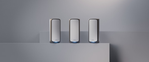 RBE973S-100NAS |NETGEAR Orbi 970 RBE973S BE27000 Quad-Band WiFi 7 Mesh System, 3-Pack - RBE973S-100NAS