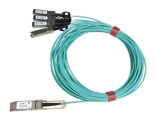 470-ACIJ-1M-ENC |eNet Components 100GBASE-AOC QSFP28 TO 4X SFP28 - 470-ACIJ-1M-ENC