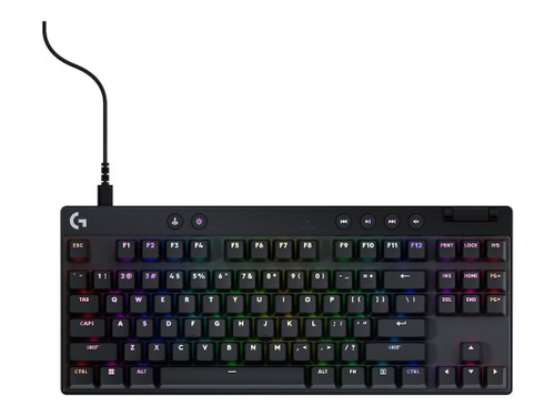 920-013131 |Logitech G PRO X TKL RAPID Wired Gaming Keyboard  Black - 920-013131