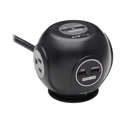 TLP36USB |Eaton SURGE 3OUTLET 4 USB 6FT CORD - TLP36USB