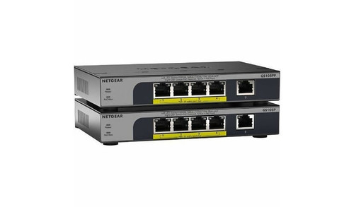 GS105PP-300NAS |NETGEAR GS105PP 5-Port Gigabit Unmanaged PoE+ Switch - GS105PP-300NAS