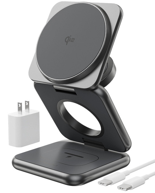 PWRC-31Q2 |Codi PowerC-31Q2 3-IN-1 QI2 FOLDABLE WIRELESS CHARGING STAND - PWRC-31Q2