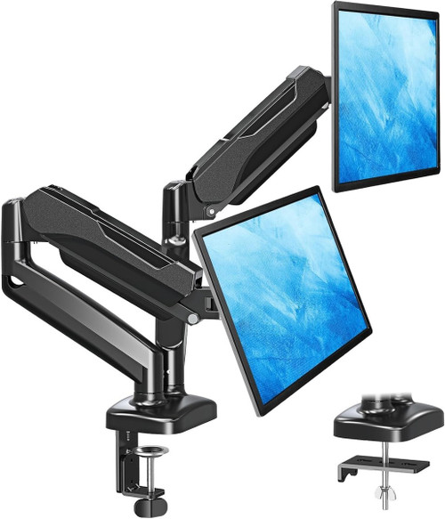 AW-ORA10-F-S |Atdec Atdec ORA 10 high capacity monitor arm compatible with curved and flat monitors up to 22 lbs., 49in and 7.9in depth, silver - AW-ORA10-F-S