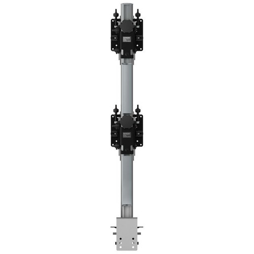 AWMS-BT75-H-S |Atdec AWMS-BT75-H-S Super Heavy-Duty Monitor Mount, Tall Post, Up to 57", 55 lb, Silver