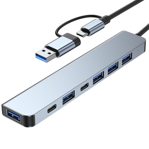 181136 |Manhattan 7-Port USB 3.0 Type-C / Type-A Combo Hub 3+4 - 181136