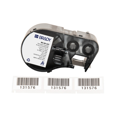 M4-90-422 |Brady M4-90-422 1.5" × 0.75" Polyester Labels, 180/Cartridge