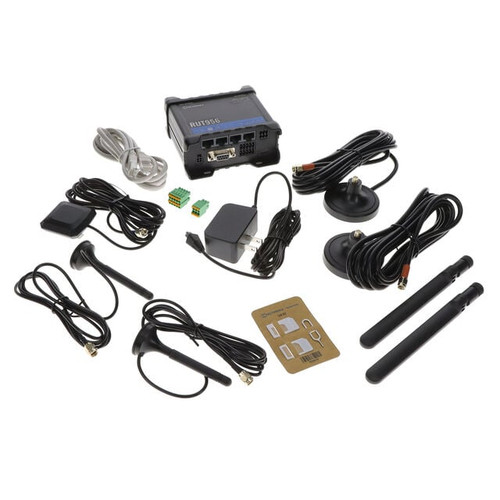 RUT956A00A00 |Teltonika Networks RUT956 North America / Standard package with US PSU, 4G LTE (Cat 4), DUAL SIM With auto failover, Ethernet, Serial (RS232, RS485) and multiple - RUT956A00A00