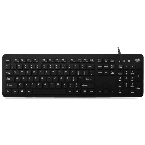 AKB-235UB |ADESSO INNOVATION INC Waterproof Antimicrobial USB keyboard - AKB-235UB