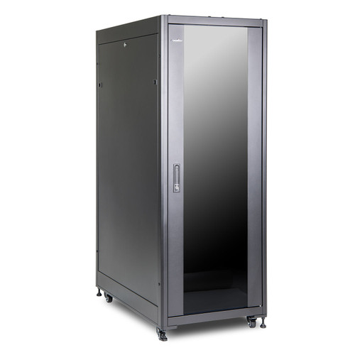 Y10E095-B3 |Rocstor SolidRack R3112G G2 32U Rack Enclosure with Glass Door - 600mm x 1000mm (39)Depth x 32U -Include Doors & Side Panels - 1760 lb Capacity - Assembled - Y10E095-B3