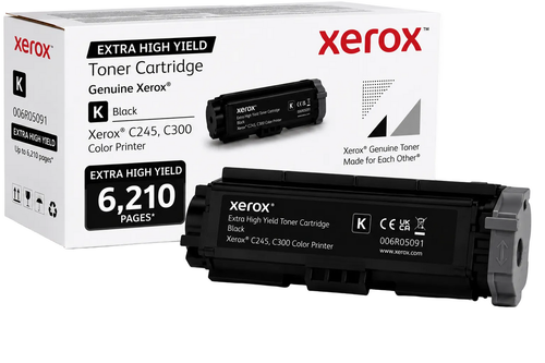 006R05091 |Lexmark Xerox C300, 303, 305 Black Return Program 6K Print Cartridge - 006R05091
