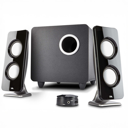 CA-3610 , Cyber Acoustics CA-3610 speaker set 30 W Universal Black 2.1 channels 2-way 10 W