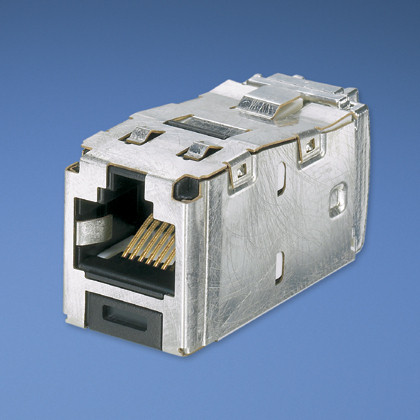 CJS6X88TGY , Panduit Mini-Com TX6A Cat 6A Shielded RJ45 Jack Module, 1-Port, Black - CJS6X88TGY