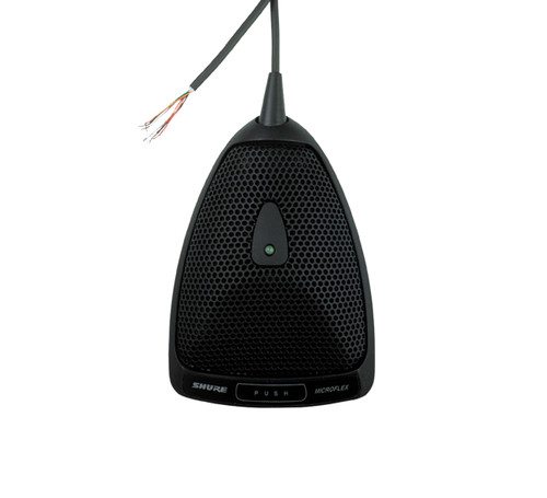 MX393/O , Shure MX393/O Microflex Omnidirectional Boundary Microphone, Black, with 12 ft XLR Cable