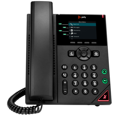 89B62AA#AC3 , Poly VVX 250 4-Line IP Phone and PoE-enabled - 89B62AA#AC3