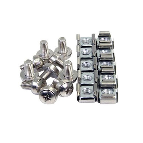 4XM6CAGENUTS , 4XEM 50-Pack M6 Rack Mounting Screws and Cage Nuts for Server Racks and Cabinets - 4XM6CAGENUTS