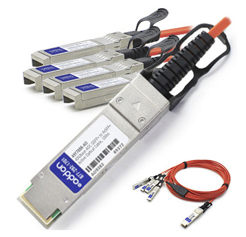 QSFP-4X10G-AOC15M-AO , AddOn Networks 15m QSFP+ - 4xSFP+ InfiniBand/fibre optic Cable 590.6" (15 m) QSFP+ 4xSFP+ Orange - QSFP-4X10G-AOC15M-AO