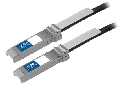 JG081C-AO , AddOn Networks 5m SFP+ InfiniBand/fibre optic Cable 196.9" (5 m) SFP+ Black - JG081C-AO