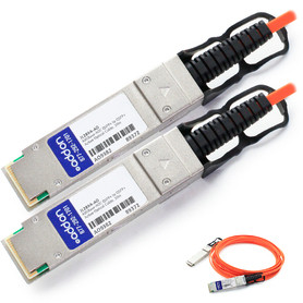 JL289A-AO , AddOn Networks JL289A-AO InfiniBand/fibre optic Cable 787.4" (20 m) QSFP+ Black, Gray, Orange