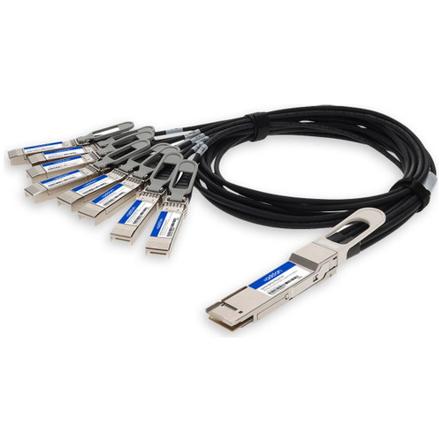 QSFPDD-8SFP56-PDAC1M-AO , AddOn Networks QSFPDD-8SFP56-PDAC1M-AO InfiniBand/fibre optic Cable 39.4" (1 m) QSFP-DD 8xSFP56 Black, Gray