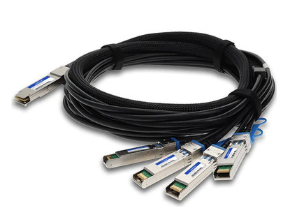 CAB-Q-4S-100G-2-5M-AO , AddOn Networks CAB-Q-4S-100G-2-5M-AO InfiniBand/fibre optic Cable 98.4" (2.5 m) QSFP28 4x SFP28 Black, Metallic