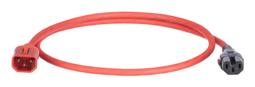 PLD06RD , Panduit PLD06RD Power Cable Red 70.9" (1.8 m) IEC C14 IEC C15