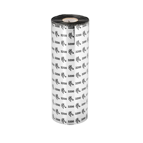 03200BK15645 , Zebra 3200 Wax/Resin thermal Ribbon 17716.5" (450 m) Black - 03200BK15645
