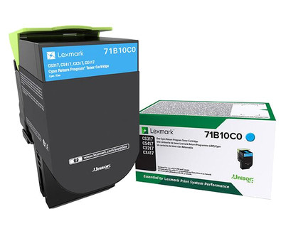 71B10C0 , Lexmark 71B10C0 Toner Cartridge 1 pc(s) Original Cyan