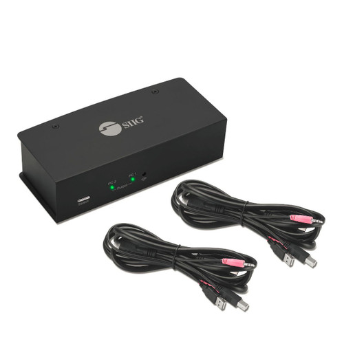 CE-KV0711-S1 , Siig CE-KV0711-S1 KVM switch Black