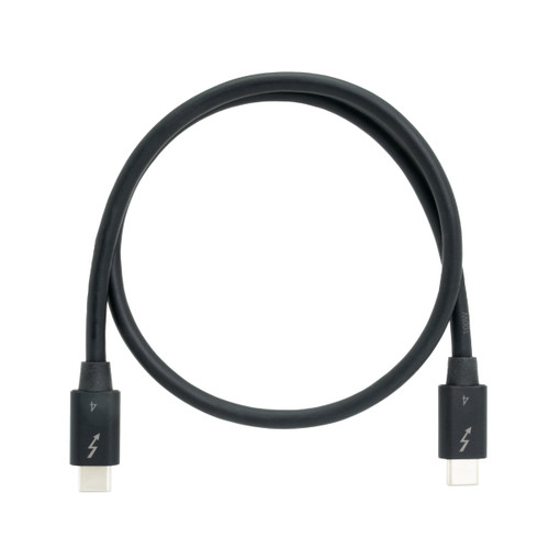 CAB-TBT4-0M5 , QNAP CAB-TBT4-0M5 Thunderbolt Cable 19.7" (0.5 m) 40 Gbit/s Black