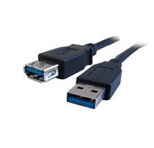 USB3-AA-MF-3ST , Comprehensive 3ft. USB 3.0 A m/f USB Cable USB 3.2 Gen 1 (3.1 Gen 1) 35.8" (0.91 m) USB A Black - USB3-AA-MF-3ST