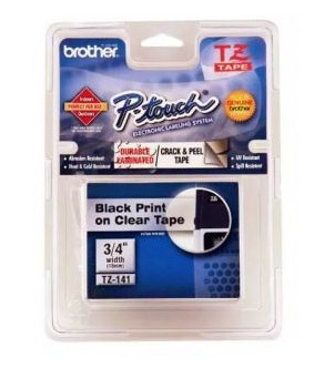 TZE141G , Brother TZE141G label-making tape Black on transparent TZe
