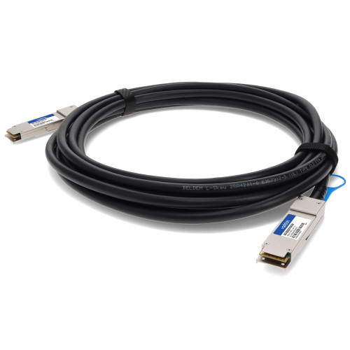 ADD-QDEQEX-PDAC5M , AddOn Networks ADD-QDEQEX-PDAC5M InfiniBand/fibre optic Cable 196.9" (5 m) QSFP+ Black