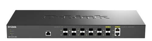 DXS-1210-12SC , D-Link DXS-1210-12SC 10 Gigabit Smart Managed Fiber Switch, 10× SFP+ and 2× 10GBASE-T/SFP+ Combo Ports