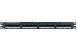 NK6PPG24Y , Panduit NK6PPG24Y NetKey Category 6 Flat Punchdown Patch Panel, 24-Port, 1U, Black