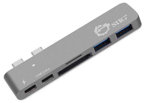JU-TB0312-S1 , Siig JU-TB0312-S1 laptop dock/port replicator USB 3.2 Gen 1 (3.1 Gen 1) Type-C Gray