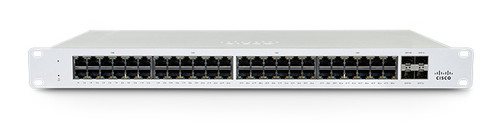 MS130-48P , Cisco Meraki MS130-48P network switch Managed L2 Gigabit Ethernet (10/100/1000) Power over Ethernet (PoE) 1U White