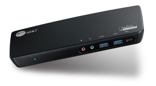 JU-DK0B11-S1 , Siig JU-DK0B11-S1 laptop dock/port replicator USB 3.2 Gen 1 (3.1 Gen 1) Type-C Black