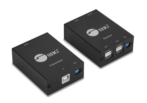 JU-EX0311-S1 , Siig JU-EX0311-S1 network extender Network transmitter Black