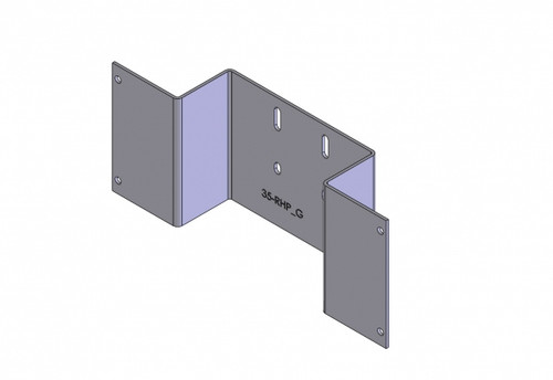 C-EB35-RHP-1P , Havis 1-Piece Equipment Mounting Bracket, 3.5" Mounting Space, Fits AceK9 Hot-N-Pop Control Head - C-EB35-RHP-1P