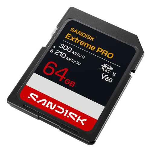 SDSDXEM-064G-GN4IN , SanDisk Extreme PRO SDXC UHS-II V60 64 GB - SDSDXEM-064G-GN4IN