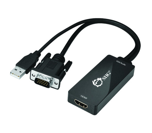 CE-VG0U11-S1 , Siig CE-VG0U11-S1 USB graphics Adapter Black