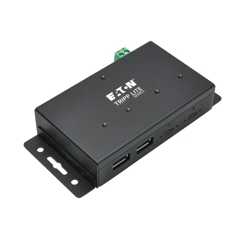 U460-2A2C-IND , Tripp Lite U460-2A2C-IND interface hub USB 3.2 Gen 2 (3.1 Gen 2) Type-C 10000 Mbit/s Black