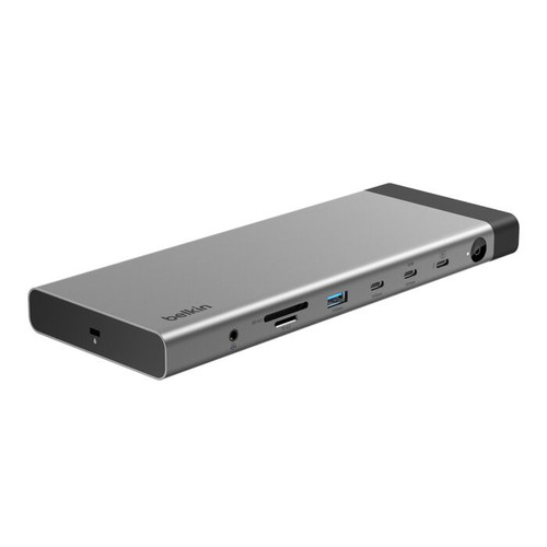 INC031TTSGY , Belkin Connect 14-Port Thunderbolt 5 Dock, 140W Power Delivery, Triple Display, 2.5Gb Ethernet - INC031TTSGY