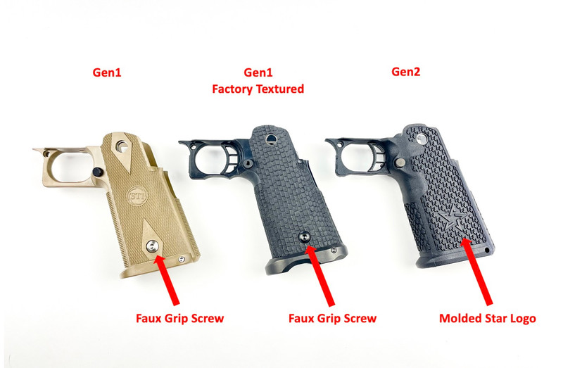 Staccato STI 2011 Pistol Grip Screws – 10-32x3/16 Torx, Upper Grip (2 Per Order)