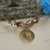 IN-551 Vintage Mary Medal stunning Necklace