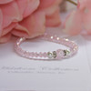 CJ-535-5  So Soft and Sweet Pastel Pink Bracelet 5"