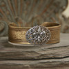 ART-155  Fleur de Lis Cuff Bracelet