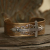 ART-160  Faith Cross Vintage Style Cuff Bracelet