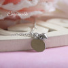 EG-8  Engraveable Stainless Puffed Heart Necklace