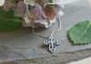 IN-401 Cross Necklace with Crystals